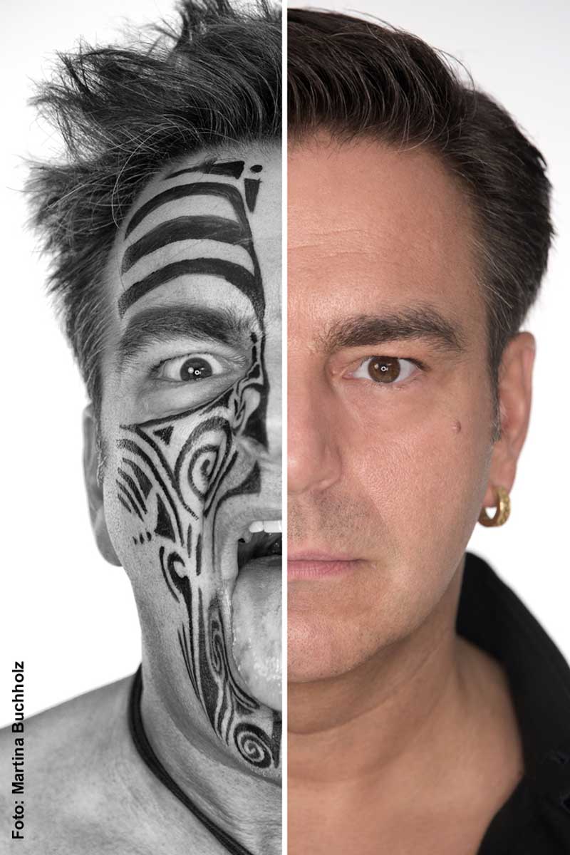 Fotoshooting Zwei Gesichter